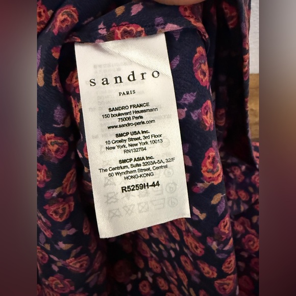 Women’s Sandro Silk Dress, Size 6 (2) - Picture 8 of 11